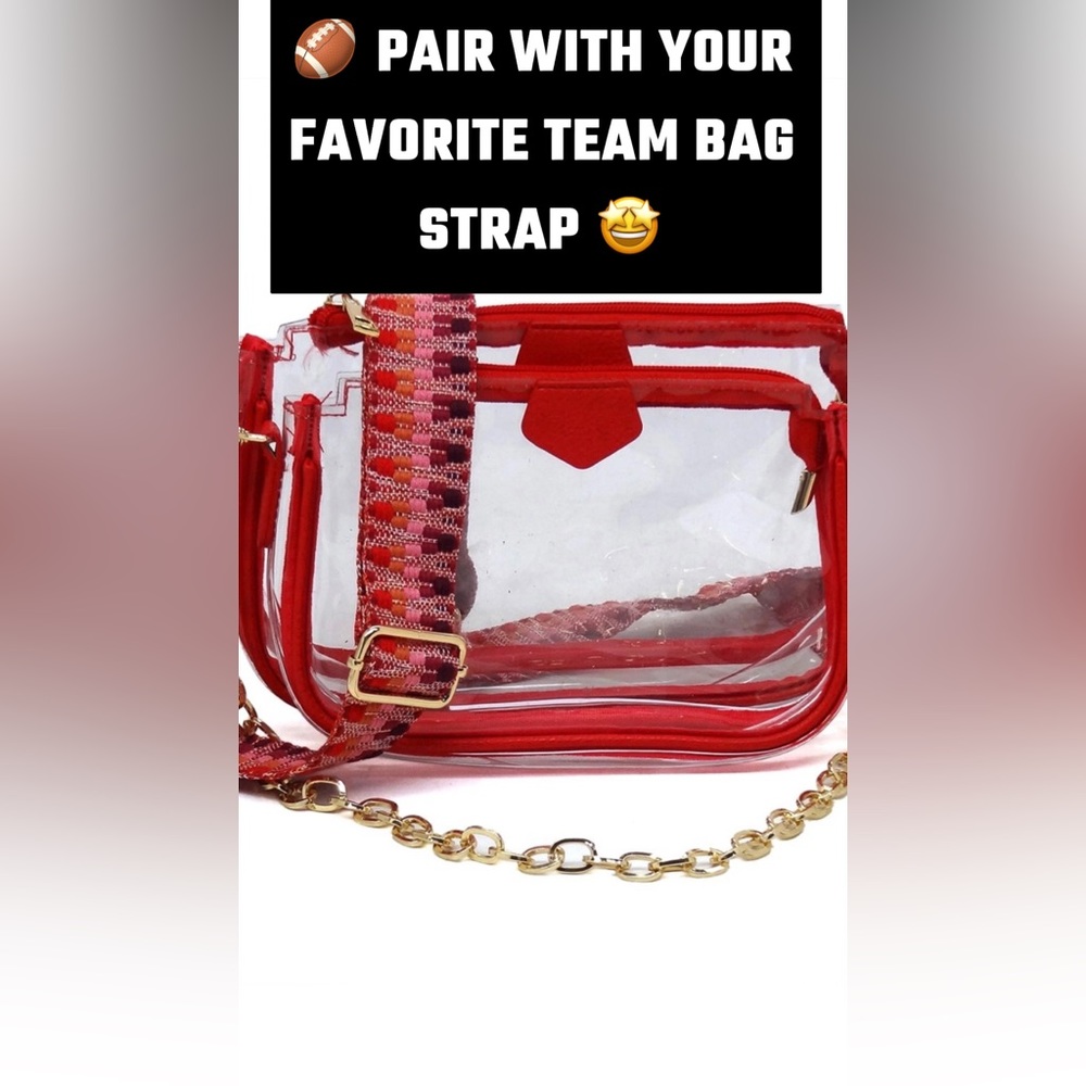 🏈 STADIUM BAGS ARE HERE!! 🏈 Pair with your favorite TEAM bag strap!!